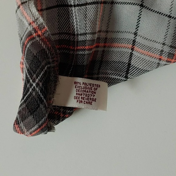 MUDD Gray Plaid Lightweight Tunic Tank Top Sz M - Picture 6 of 8